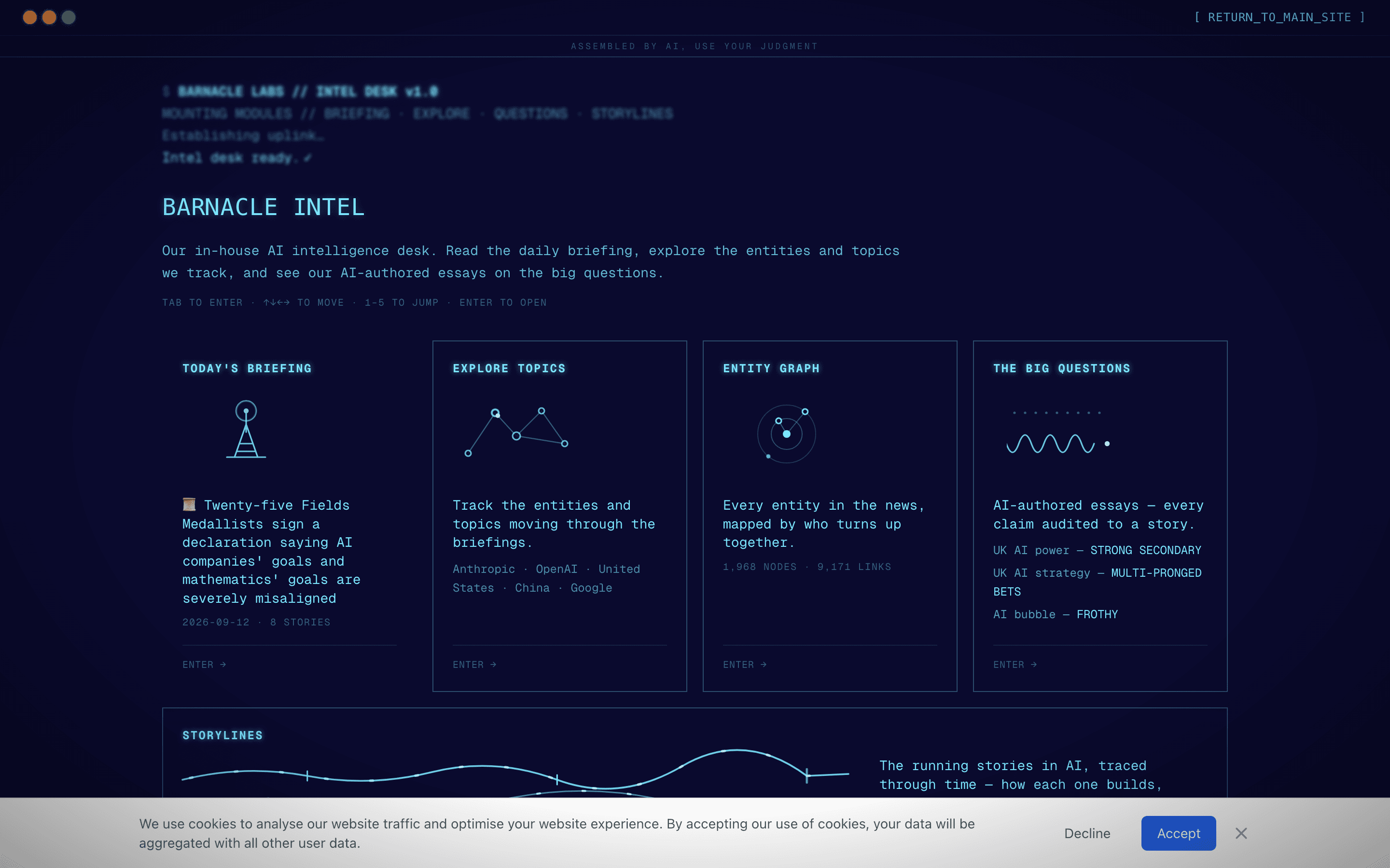 Barnacle Intel — screenshot